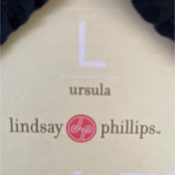 Lindsay Phillips SwitchFlops Strap Ursula L 9 10 11 Black With Polka Dot Accent - Picture 5 of 6